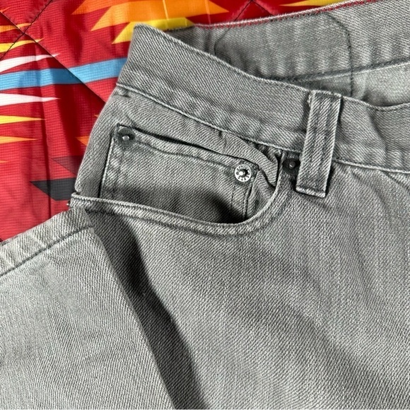 Active Churchill Regular Fit‎ Straight Leg Men's Jeans 34x28 Y2K Skate Shop Gray - Picture 3 of 10